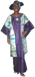 Senegalese-style African attire